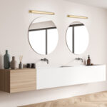 Επίτοιχο Φωτιστικό IMPERIAL 600mm – LED 12W – 3000K – 540lm – Μπρονζέ – Αλουμινίου – IP44 ACA BD374600WBR