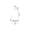 Κρεμαστό Φωτιστικό LOFTY Ø300mm – LED 8W – 2700K – 560lm – Αμμώδες Λευκό – Αλουμινίου – IP20 ACA BD379A300PWH