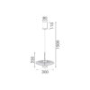Κρεμαστό Φωτιστικό LOFTY Ø450mm – 12W – 2700K – 840lm – Αμμώδες Λευκό – Αλουμινίου – ACA BD379A450PWH
