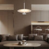 Κρεμαστό Φωτιστικό LOFTY Ø450mm – 12W – 2700K – 840lm – Αμμώδες Λευκό – Αλουμινίου – ACA BD379A450PWH