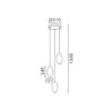 Κρεμαστό Φωτιστικό ELLITON Ø367mm – 12W – 2700K – 840lm – Αμμώδες Χρυσό – Αλουμινίου – ACA BD384D3PGD