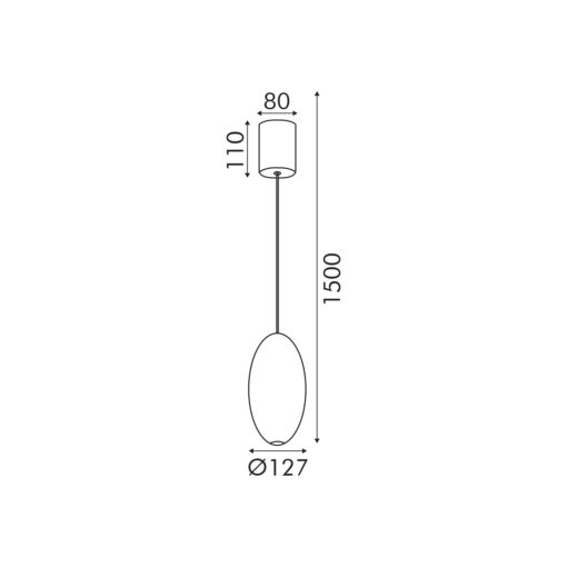 Κρεμαστό Φωτιστικό ELLITON Ø127mm – LED 4W – 2700K – 280lm – Αμμώδες Χρυσό – Αλουμινίου – IP20 ACA BD384PGD