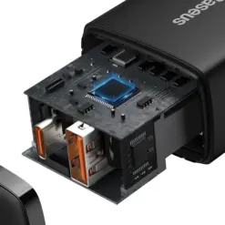 Baseus Φορτιστής Ταχείας Φόρτισης 20W USB‑C + USB‑A Μαύρος  CCXJ‑B01