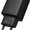 Baseus Φορτιστής Ταχείας Φόρτισης 20W USB‑C + USB‑A Μαύρος  CCXJ‑B01