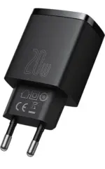 Baseus Φορτιστής Ταχείας Φόρτισης 20W USB‑C + USB‑A Μαύρος  CCXJ‑B01