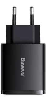 Baseus Φορτιστής Ταχείας Φόρτισης 30W USB‑C + 2×USB Μαύρος  CCXJ‑E01