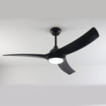 Ανεμιστήρας Οροφής Μαύρος LED 24W – 3 Πτερύγια – DC 45W – 6 Ταχύτητες – 132cm ACA FANGS419B