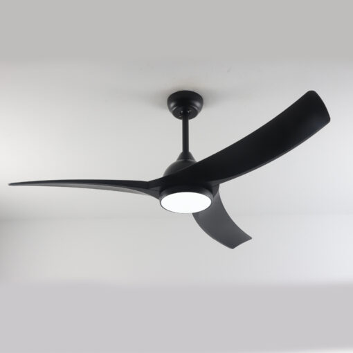 Ανεμιστήρας Οροφής Μαύρος LED 24W – 3 Πτερύγια – DC 45W – 6 Ταχύτητες – 132cm ACA FANGS419B