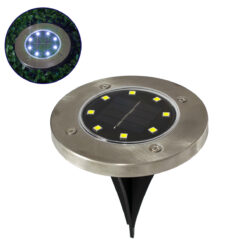 Alternative view of GloboStar® 71504 Αυτόνομο Ηλιακό Φωτιστικό Κήπου LED SMD 3W 200lm με Ενσωματωμένη Μπαταρία 600mAh - Φωτοβολταϊκό Πάνελ με Αισθητήρα Ημέρας-Νύχτας Αδιάβροχο IP65 Ψυχρό Λευκό 6000K