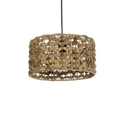 Alternative view of GLOBOSTAR® SAND 204-0160 Boho Κρεμαστό Φωτιστικό Οροφής με Ντουί 1 x E27 AC 220-240V IP20 - Καφέ - Μ30 x Π30 x Υ19cm