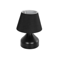 Alternative view of GLOBOSTAR® PYRAMID 204-0058 Μοντέρνο Επιτραπέζιο Φωτιστικό Πορτατίφ με Ντουί 1 x E27 AC 220-240V IP20 - Μαύρο - Μ22 x Π22 x Υ30cm