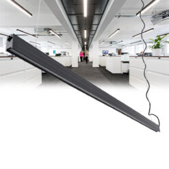 Alternative view of GloboStar® MARKET 61021-P Γραμμικό Κρεμαστό Φωτιστικό Linear LED 18W 2200lm 60° AC 220-240V Μ120 x Π2 x Υ4cm Φυσικό Λευκό 4500K - Μαύρο - 3 Years Warranty