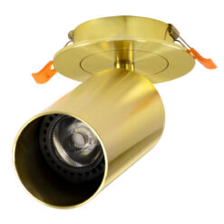 Alternative view of GLOBOSTAR® LEO 60352 Χωνευτό Κινούμενο Φωτιστικό Downlight Σποτ με Ντουί 1 x GU10 AC 220-240V IP20 - Χρυσό Πλατίνα - Μ9 x Π9 x Υ17cm / Q7cm