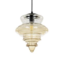 Alternative view of GLOBOSTAR® CORTE 206-0029 Μοντέρνο Κρεμαστό Φωτιστικό Οροφής με Ντουί 1 x E27 AC 220-240V IP20 - Mελί - Μ25 x Π25 x Υ30cm