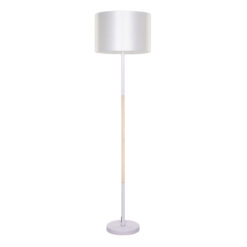 Alternative view of GLOBOSTAR® ASHLEY 00826 Μοντέρνο Επιδαπέδιο Φωτιστικό με Ντουί 1 x E27 AC 220-240V IP20 - Λευκό & Μπεζ - Μ40 x Π40 x Υ145cm