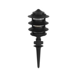 Alternative view of GloboStar® LANTERNA 203-0242 Μοντέρνο Καρφωτό Φωτιστικό Φαναράκι Μονόφωτο 1 x E27 IP44 Μαύρο & Διάφανο Πλαστικό - Μ16 x Π16 x Υ50cm