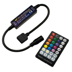 Alternative view of GloboStar® 73429 Ασύρματος LED RGB Controller με Χειριστήριο RF 2.4Ghz DC 5-24V Max 144W