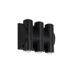 Alternative view of GLOBOSTAR® ARC 60680 Μοντέρνο Φωτιστικό Τοίχου - Απλίκα LED 12W 1500lm 30° AC 220-240V Αδιάβροχο IP65 Θερμό Λευκό 2700K - CREE XPE Chip & TÜV SÜD Driver - Μαύρο Ματ - Μ14 x Π4.8 x Υ11.5cm - 5 Χρόνια Εγγύηση