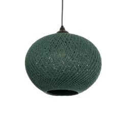 Alternative view of GLOBOSTAR® SOLEI 205-0014 Boho Κρεμαστό Φωτιστικό Οροφής με Ντουί 1 x E27 AC 220-240V IP20 - Πράσινο - M30 x Π30 x Υ26cm