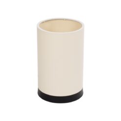 Alternative view of GLOBOSTAR® CYLINDER 203-0183 Μοντέρνο Επιτραπέζιο Φωτιστικό Πορτατίφ με Ντουί 1 x E27 AC 220-240V IP20 - Μαύρο & Μπεζ - Μ14 x Π14 x Υ22cm