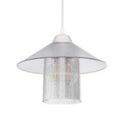 Alternative view of GLOBOSTAR® PROMO 203-0088 Μοντέρνο Κρεμαστό Φωτιστικό Οροφής με Ντουί 1 x E27 AC 220-240V IP20 - Λευκό - Μ25.5 x Π25.5 x Υ20cm