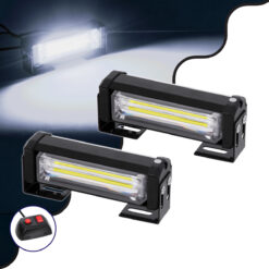 Alternative view of GloboStar® 85028 PRO Series ΣΕΤ 2 x Μπάρες Σήμανσης Οχήματος Ασθενοφόρου για Αυτοκίνητα & Φορτηγά 13 Προγραμμάτων Φωτισμού LED CREE CXB COB 18W DC 10-30V Αδιάβροχο IP65 Ψυχρό Λευκό 6000K