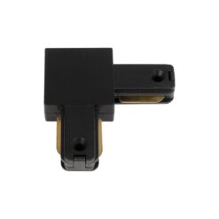 Alternative view of GLOBOSTAR® EUROTRACK-1PH 60905 Μονοφασικός Σύνδεσμος Γ Ράγας 2 Καλωδίων 1L+1N για Σύστημα Ράγας Eurotrack-1PH AC 220-240V IP20 - Μαύρο Ματ - Μ6.5 x Π6.5 x Υ1.6cm