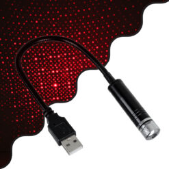 Alternative view of GloboStar® 81846 Διακοσμητικό Φωτιστικό Ειδικών Φωτορυθμικών Εφέ PARTY Disco LASER DC 5V με Καλώδιο Τροφοδοσίας USB Κόκκινο IP20 Μ1.4 x Π1.4 x Υ27cm