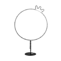 Alternative view of GLOBOSTAR® XMAS-CROWN-SMALL Χριστουγεννιάτικο Διακοσμητικό Φωτιστικό LED 15,6W 624lm 360° AC 220-240V Αδιάβροχο IP65 Θερμό Λευκό 2700K - Μαύρο & Διάφανο - M73 x Π25 x Υ106cm - 2 Χρόνια Εγγύηση