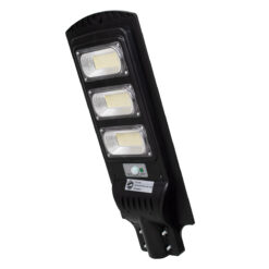 Alternative view of GloboStar® 71552 Αυτόνομο Ηλιακό Φωτιστικό Δρόμου Street Light LED SMD 150W 12000lm με Ενσωματωμένη Μπαταρία Li-ion 9000mAh - Φωτοβολταϊκό Πάνελ με Αισθητήρα Ημέρας-Νύχτας PIR Αισθητήρα Κίνησης Αδιάβροχο IP65 Ψυχρό Λευκό 6000K