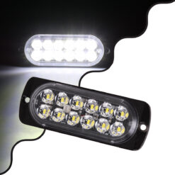 Alternative view of GloboStar® 85263 PRO Series Μπάρα Σήμανσης Οχήματος Ασθενοφόρου για Αυτοκίνητα & Φορτηγά Φωτισμού STROBE LED SMD 3030 12W DC 12-24V Αδιάβροχη IP65 Ψυχρό Λευκό 6000K
