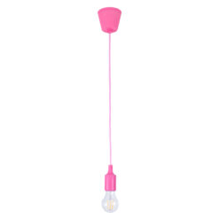 Alternative view of GLOBOSTAR® CABLITO 61553 Μοντέρνο Κρεμαστό Φωτιστικό Οροφής με Ντουί 1 x E27 AC 220-240V IP20 - Ροζ - Μ4 x Π4 x Υ110cm