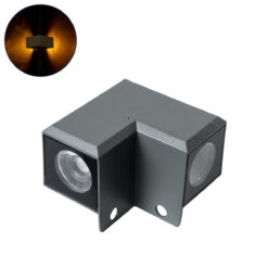 Alternative view of GLOBOSTAR® WALLDONA 90730 Γωνιακό Φωτιστικό LED 10W 1050lm 10° DC 24V Αδιάβροχο IP66 Ultra Θερμό Λευκό 2200K Dimmable - CREE XPE Chip - Γκρι Ανθρακί - Μ8 x Π8 x Υ6cm - 3 Χρόνια Εγγύηση