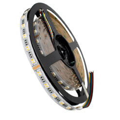 Alternative view of GLOBOSTAR® PRISMA 70265 Ταινία LED 20.4W/m 2040lm/m 120° DC 24V IP20 60 x SMD5050 Chip/m Πολύχρωμο RGBW+WW Dimmable - Sanan SMD Chip - Μ500 x Π1 x Υ0.2cm - Ρολό 5 Μέτρων - 5 Χρόνια Εγγύηση
