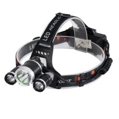 Alternative view of GloboStar® 69926 Φορητός Φακός Κεφαλής Επαναφορτιζόμενος LED Luminus 1 x CREE XM-L2 T6 & 2 XPE LED CHIP x 30W 3000lm 60° Μοιρών με 2 x 18650 Μπαταρία 4400mAh USB 2.0 - 4 Modes - Αδιάβροχο IP54 Ψυχρό Λευκό 6000K Μ7.5 x Π7 x Υ6cm