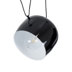 Alternative view of GLOBOSTAR® JASPER 01373 Μοντέρνο Κρεμαστό Φωτιστικό Οροφής με Ντουί 1 x E27 AC 220-240V IP20 - Μαύρο & Λευκό - Μ26.5 x Π26.5 x Υ20.5cm