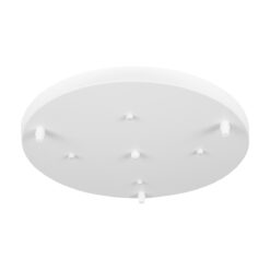 Alternative view of GloboStar® DIY 77540 Επιτοίχια Στρογγυλή Ροζέτα - Βάση για 3 Κρεμαστά Φωτιστικά - Φ40 x Υ3cm - Λευκό - Μεταλλικό - 5 Χρόνια Εγγύηση