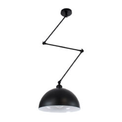 Alternative view of GLOBOSTAR® LOTUS 00939 Μοντέρνο Φωτιστικό Οροφής με Ντουί 1 x E27 AC 220-240V IP20 - Μαύρο - Μ30 x Π30 x Υ21cm