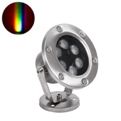 Alternative view of GLOBOSTAR® UNDERWATER-DINA 90677 Υποβρύχιος Προβολέας Σποτ για Σιντριβάνια/Πισίνες LED 9W 945lm 30° DC 24V Αδιάβροχο IP68 RGBW DMX512 Dimmable - Ανοξείδωτο Ατσάλι 304 - Μ12 x Π12 x Υ14cm - 3 Χρόνια Εγγύηση