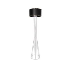 Alternative view of GLOBOSTAR® NOVA 201-0038 Μοντέρνο Επιδαπέδιο Φωτιστικό με Ντουί 1 x E27 AC 220-240V IP20 - Λευκό & Μαύρο - Μ36 x Π36 x Υ148cm