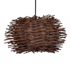 Alternative view of GLOBOSTAR® MINORCA 01733 Boho Κρεμαστό Φωτιστικό Οροφής με Ντουί 1 x E27 AC 220-240V IP20 - Καφέ - Μ35 x Π35 x Υ23cm