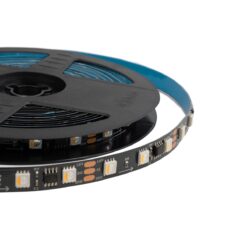 Alternative view of GLOBOSTAR® DIGIPRO 90773 Ψηφιακή Pixel Addressable Ταινία LED 12W/m 1080lm/m 120° DC 12V IP20 60 x SMD5050 Chip/m 20 x Pixel/m Πολύχρωμο RGB+WW Dimmable SPI/TTL Protocol IC TM1814/UCS1912/UCS2912 - Sanan SMD Chip - Μ500 x Π1 x Υ0.2cm - Ρολό 5 Μέτρων - 5 Χρόνια Εγγύηση