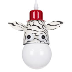 Alternative view of GLOBOSTAR® ZEBRA 00639 Παιδικό Κρεμαστό Φωτιστικό Οροφής με Ντουί 1 x E27 AC 220-240V IP20 - Πολύχρωμο - Μ19 x Π10.5 x Υ13.5cm