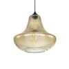GLOBOSTAR® VERRE 206-0022 Μοντέρνο Κρεμαστό Φωτιστικό Οροφής με Ντουί 1 x E27 AC 220-240V IP20 – Mελί – Μ38 x Π38 x Υ34cm