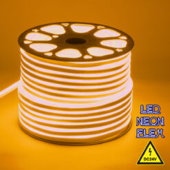 Alternative view of GLOBOSTAR® NEOVALE 70566 Ταινία Neon Flex LED 12W/m 720lm/m 120° DC 24V Αδιάβροχο IP65 120 x SMD2835 Chip/m Ultra Θερμό Λευκό 2200K Dimmable - Sanan SMD Chip - Μ100 x Π0.8 x Υ1.6cm - 3 Χρόνια Εγγύηση