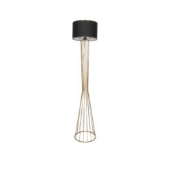 Alternative view of GLOBOSTAR® NOVA 201-0042 Μοντέρνο Επιδαπέδιο Φωτιστικό με Ντουί 1 x E27 AC 220-240V IP20 - Χρυσό & Μαύρο - Μ32 x Π32 x Υ152cm