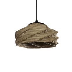 Alternative view of GLOBOSTAR® HUSLE 205-0049 Boho Κρεμαστό Φωτιστικό Οροφής με Ντουί 1 x E27 AC 220-240V IP20 - Μπεζ - M38 x Π38 x Υ23cm