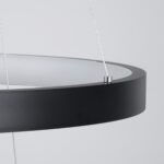 kelvo® NEMESIS KLV-101-0220-V2 Κρεμαστό Φωτιστικό Οροφής LED 120W 12000lm 180° AC 220-240V IP20 Ρυθμιζόμενο Λευκό CCT με Χειριστήριο από 2700K έως 6000K Dimmable – Lumileds SMD Chip – Μαύρο Ματ – Μ80 x Π80 x Υ80cm – 3 Χρόνια Εγγύηση
