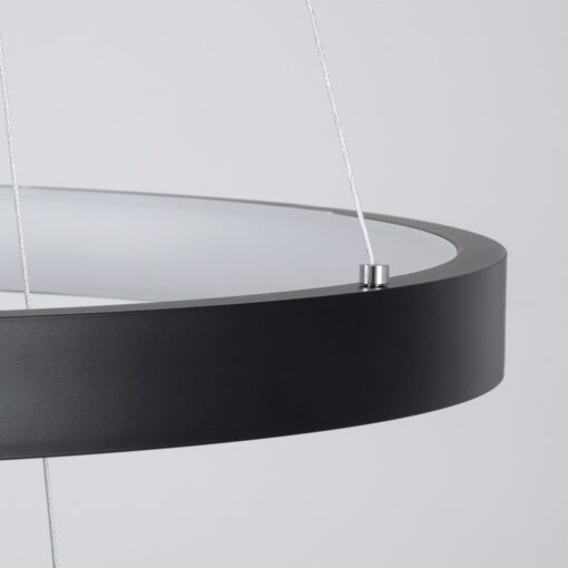 kelvo® NEMESIS KLV-101-0220-V2 Κρεμαστό Φωτιστικό Οροφής LED 120W 12000lm 180° AC 220-240V IP20 Ρυθμιζόμενο Λευκό CCT με Χειριστήριο από 2700K έως 6000K Dimmable – Lumileds SMD Chip – Μαύρο Ματ – Μ80 x Π80 x Υ80cm – 3 Χρόνια Εγγύηση