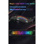 GLOBOSTAR® MATRIX GLB-106-0002 Εύκαμπτη Κυλιόμενη Ψηφιακή Επιγραφή 37.4×9.2cm P5 64×16 Pixel LED 10W DC 5V 2A με USB 2.0 Αδιάβροχο IP65 Πολύχρωμο RGB – Bluetooth Control μέσω iPIXEL APP – Μ37.4 x Π0.2 x Υ9.2cm – 2 Χρόνια Εγγύηση
